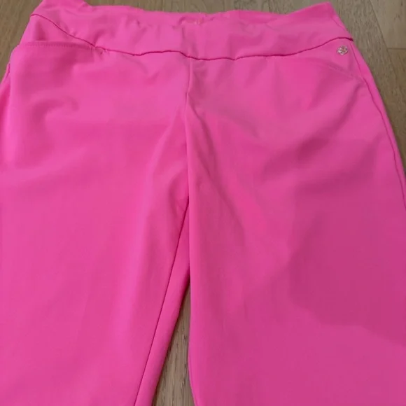 Lilly Pulitzer Luxletic Bright Pink Pull On Stretch Pants 14 - Picture 11 of 11